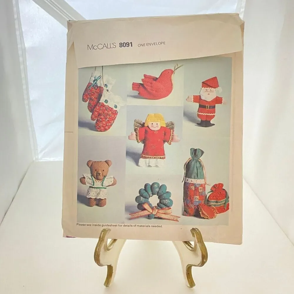 #8091 McCalls Christmas Decorations Sewing Pattern
